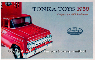 Tonka Toys Look Book lookbook Catalog Cover 1958