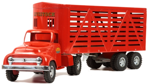 1954 Tonka Toys Number 500 Livestock Van Semi Truck Front side