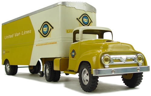 1957 Tonka Toys Private Label United Van Lines Semi Truck and Trailer