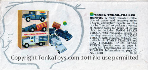 1957 vintage Tonka Look Book lookbook catalog page 17