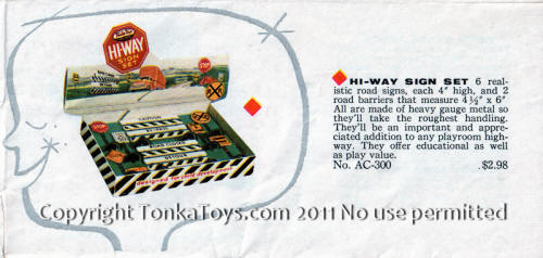 1957 vintage Tonka Look Book lookbook catalog page 18