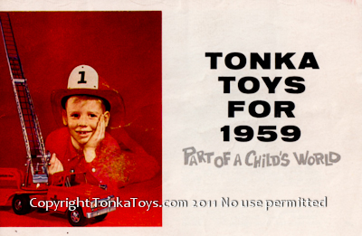 Tonka Toys Look Book lookbook Catalog Cover 1959