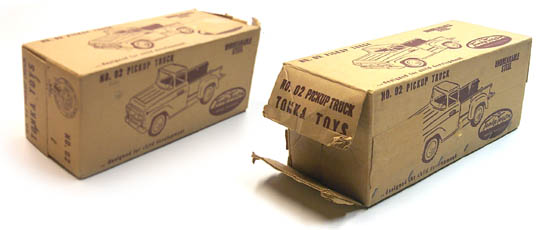 Boxes for 1958 Tonka Gambles Pickup