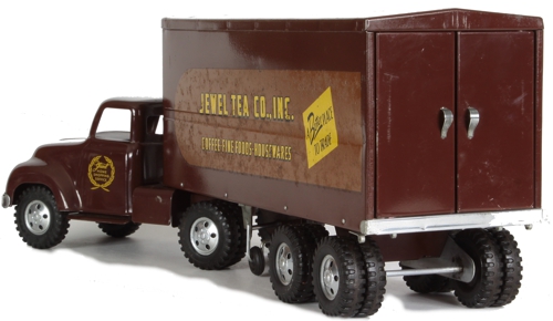 1955 Tonka Toys Jewel Tea Co, Private label Semi truck and trailer