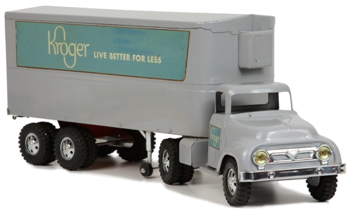 1956 Tonka Toys Prototype Kroger Private Label Semi and Trailer 