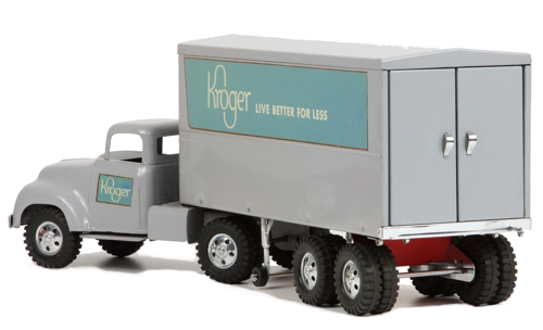 1956 Tonka Toys Prototype Kroger Private Label Semi and Trailer Passenger Side View